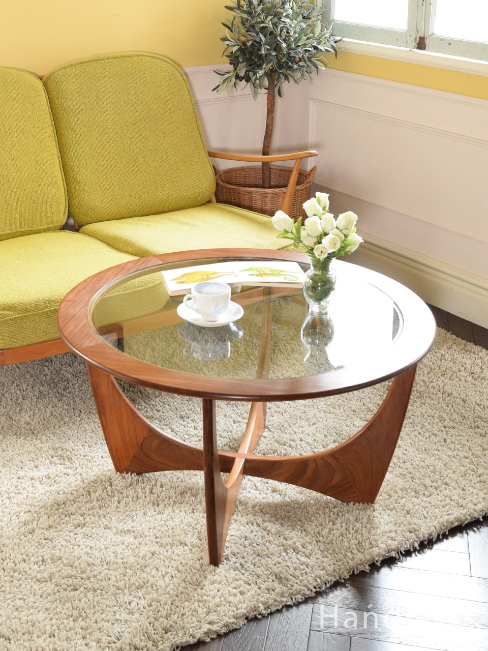 G-planのヴィンテージ家具、北欧スタイルのおしゃれなコーヒーテーブル (d-1412-f)