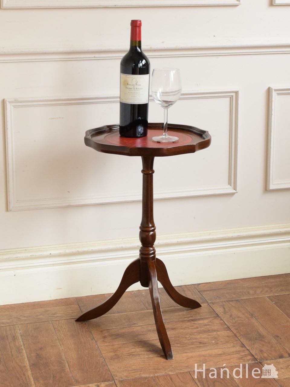 イギリスのオシャレなワインテーブル、持ち運び便利なアンティークのテーブル