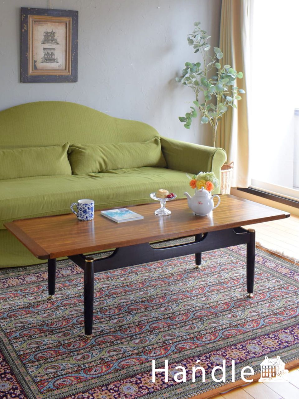 G-PLANのおしゃれなビンテージテーブル、トラー＆ブラック（Tola＆Black）のローテーブル