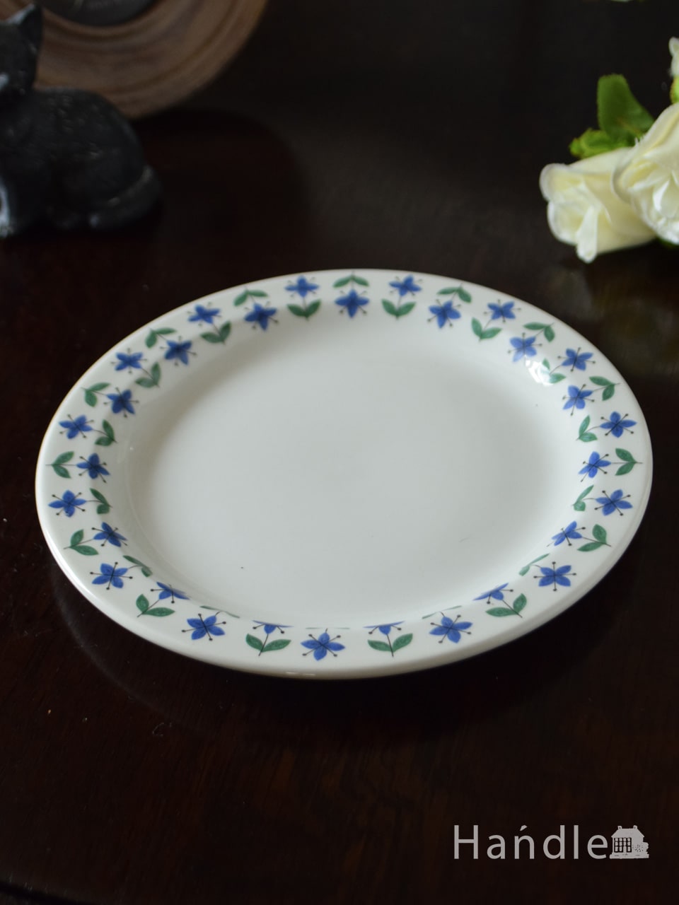 アンティークのおしゃれな食器、ミッドウィンターRoselle(ローゼル)のプレート (k-4618-z)