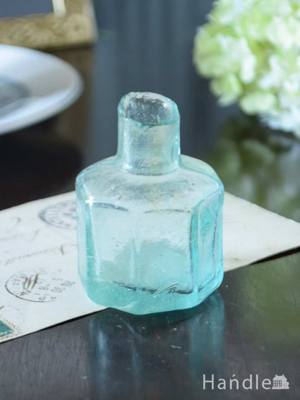 アンティーク 八角形ガラス瓶