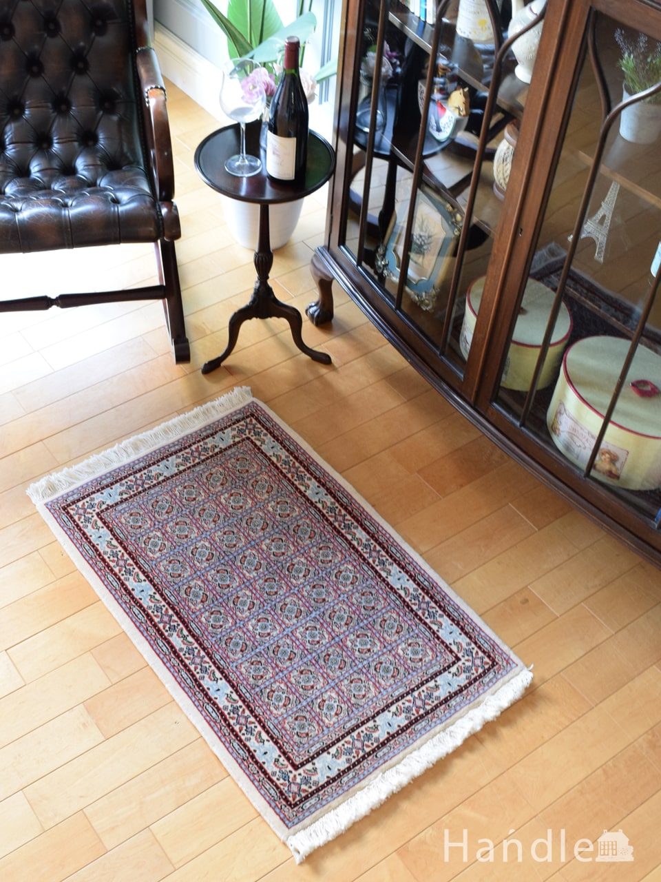 おしゃれな手織りの絨毯、イランムートゥのトライバルラグ風のラグ (m-5069-z)