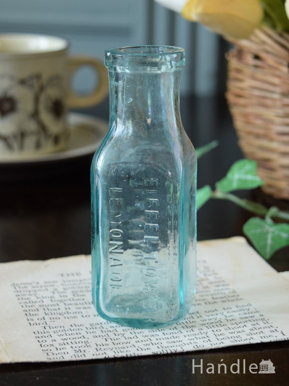 アンティークのおしゃれなガラスボトル、レモネード瓶 (EIFFEL TOWER LEMONADE BOTTLES) (m-5565-z)