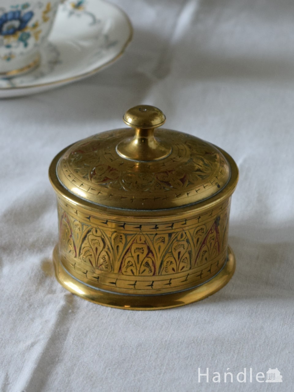 インド メイク 小物入れ 珍品 18~19世紀 真鍮製-