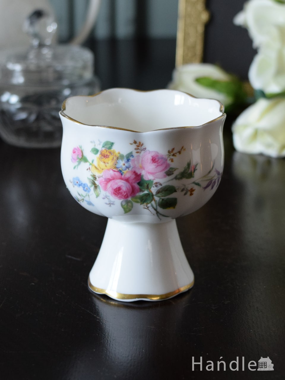 お得超歓迎ロイヤル ドルトン　花瓶　ランベス窯　花文　26cm　花器　Royal Doulton ロイヤルドルトン