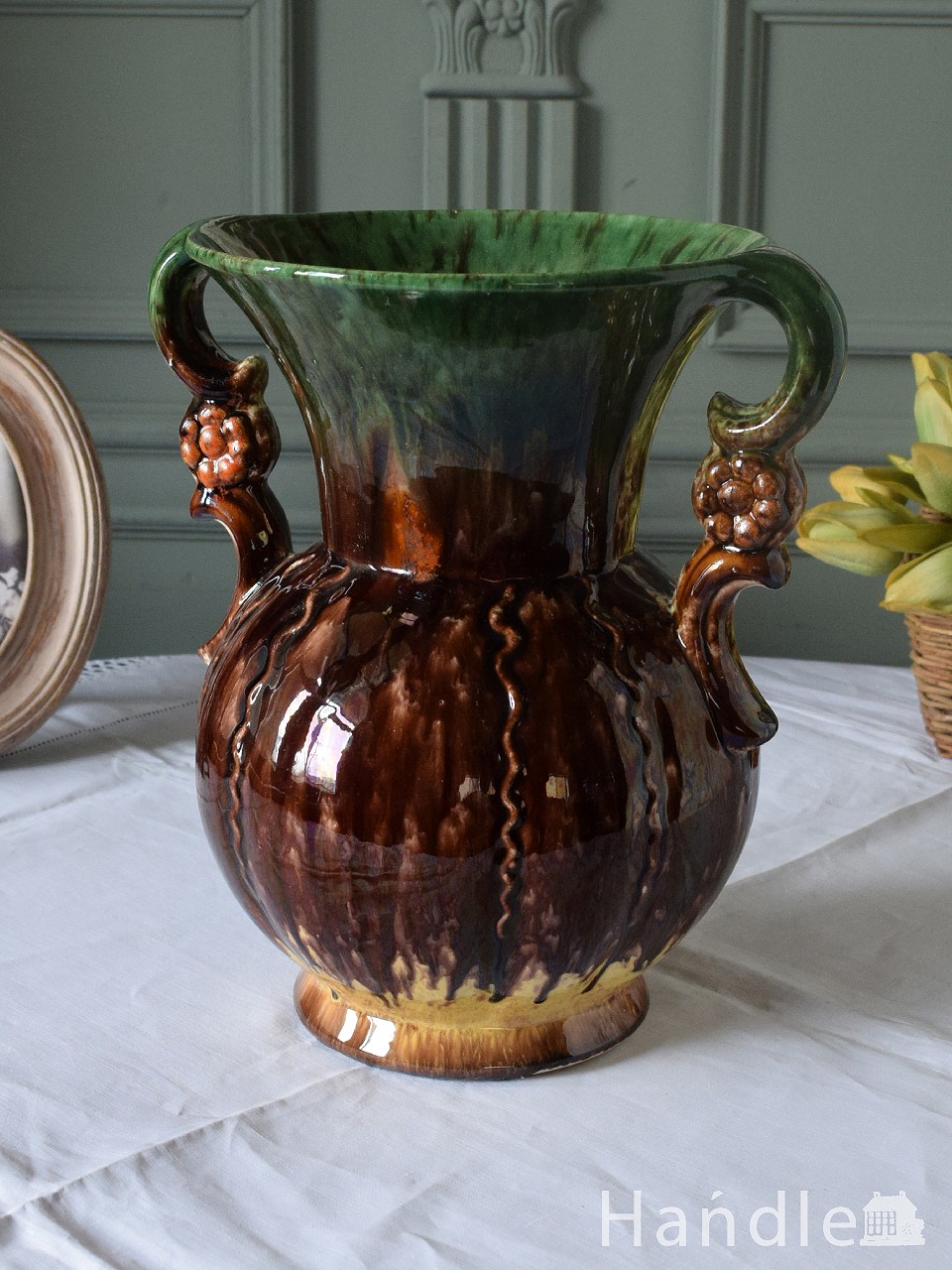 ヴィンテージのおしゃれな花器、Jasba Keramik製のフラワーベース (m-6807-z)