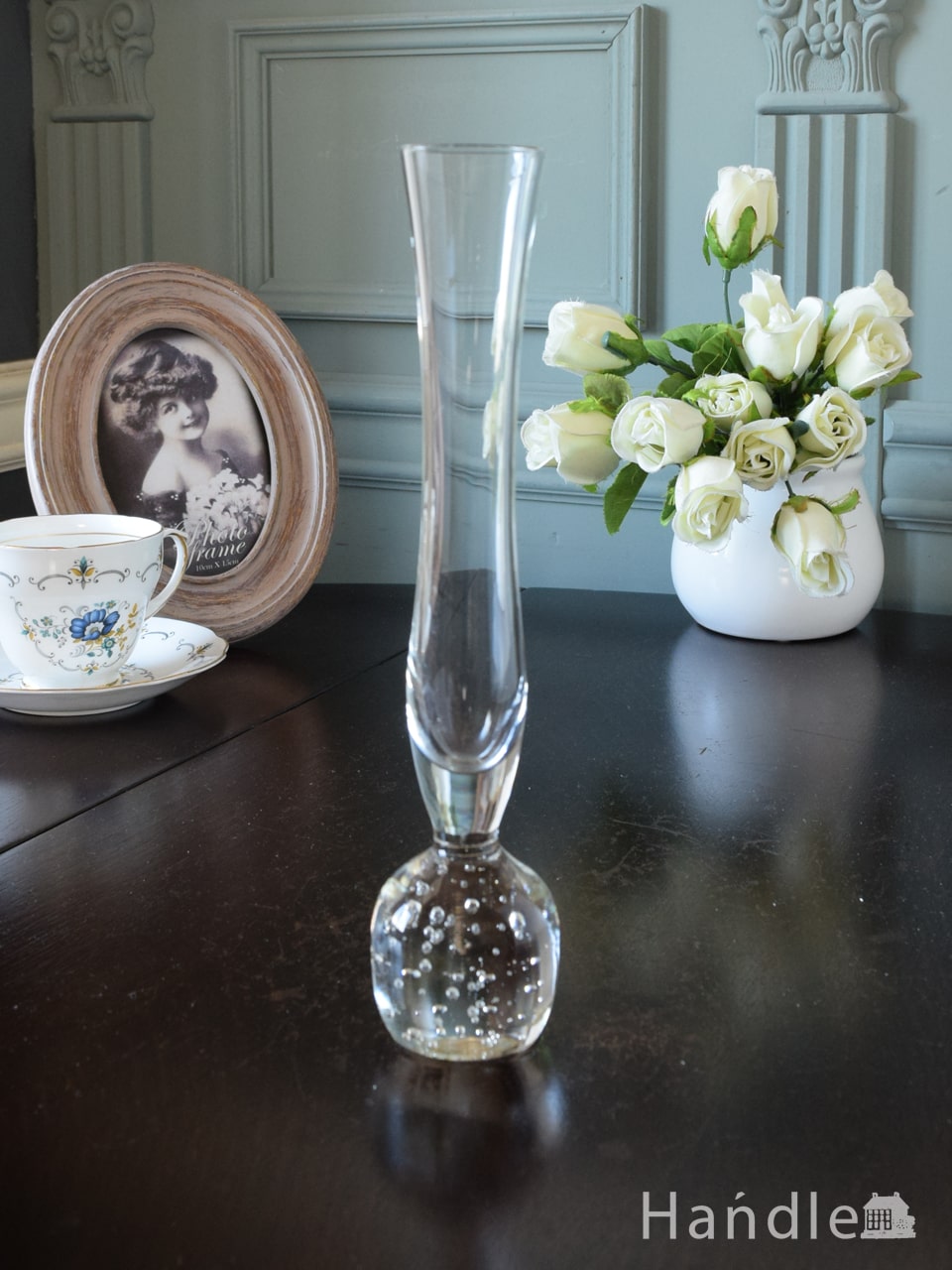 気泡ガラス * フラワーベース - 花瓶