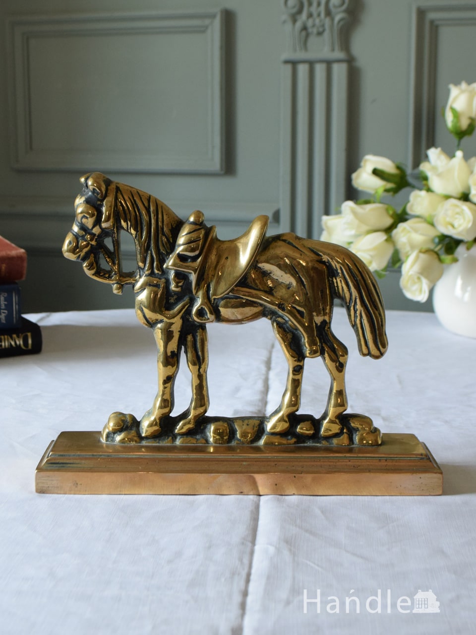 アンティークの真鍮雑貨、イギリスで見つけた馬のブラスオブジェ