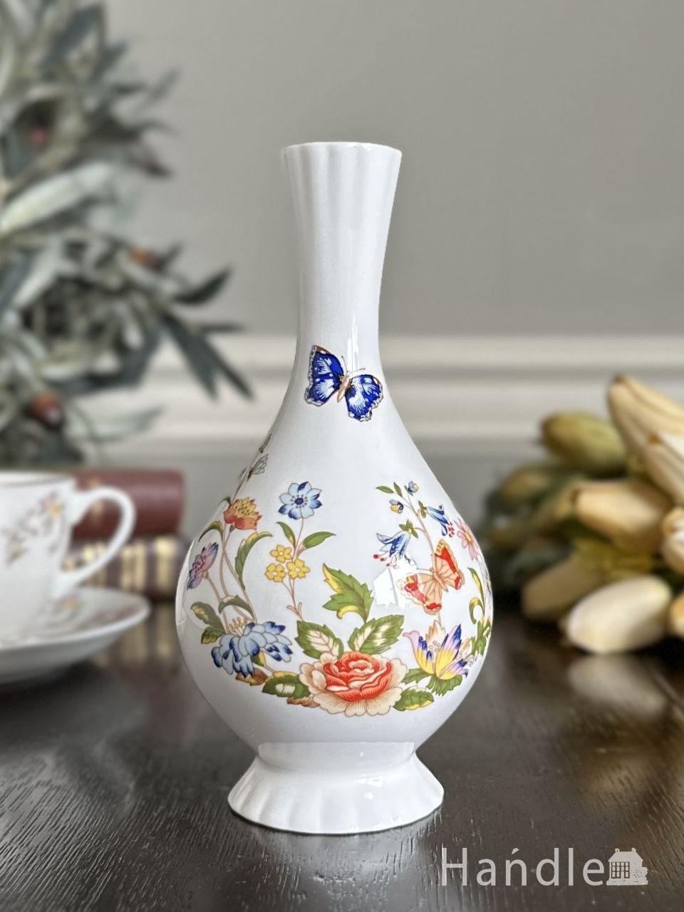 イギリスから届いたアンティークのジャスパーウェア、Wedgwoodの花瓶（フラワーベース）(k-5732-z)｜アンティーク雑貨