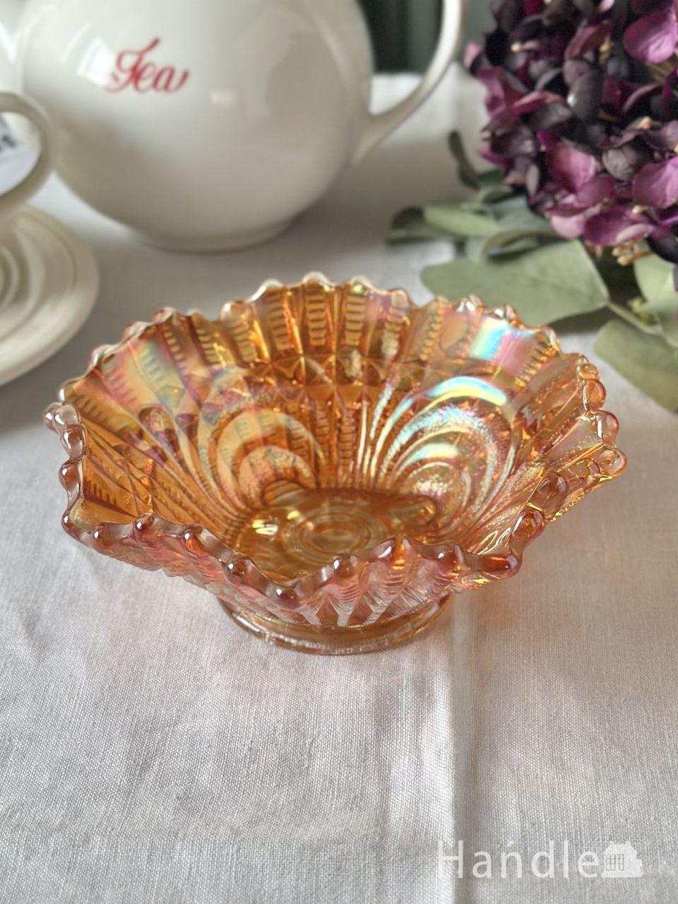 アンティ―ク　カーニバルガラス　Glass bowl (h-1226-z)