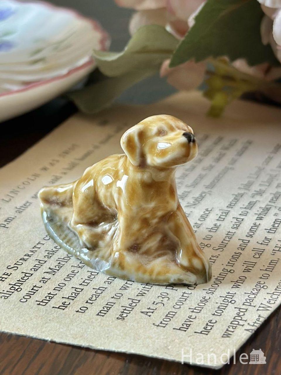 英国WADE社のビンテージフィギュリン、Whimsiesのセッター犬 (h-1033-z)