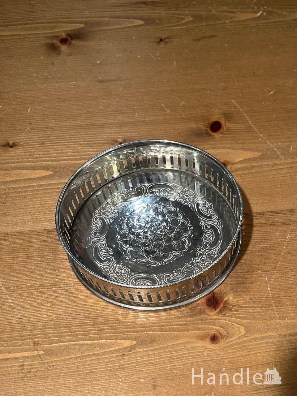 アンティ―クシルバープレートトレイ (h-1339-z)