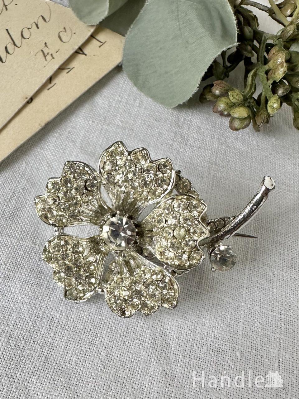 豪華に咲くお花のアンティークブローチ、イギリスから届いたおしゃれなアクセサリー