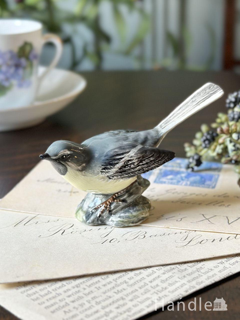 イギリスから届いたアンティークのオブジェ、ベスウィック社の小鳥の置物（BESWICK ENGLAND） (m-9669-z)