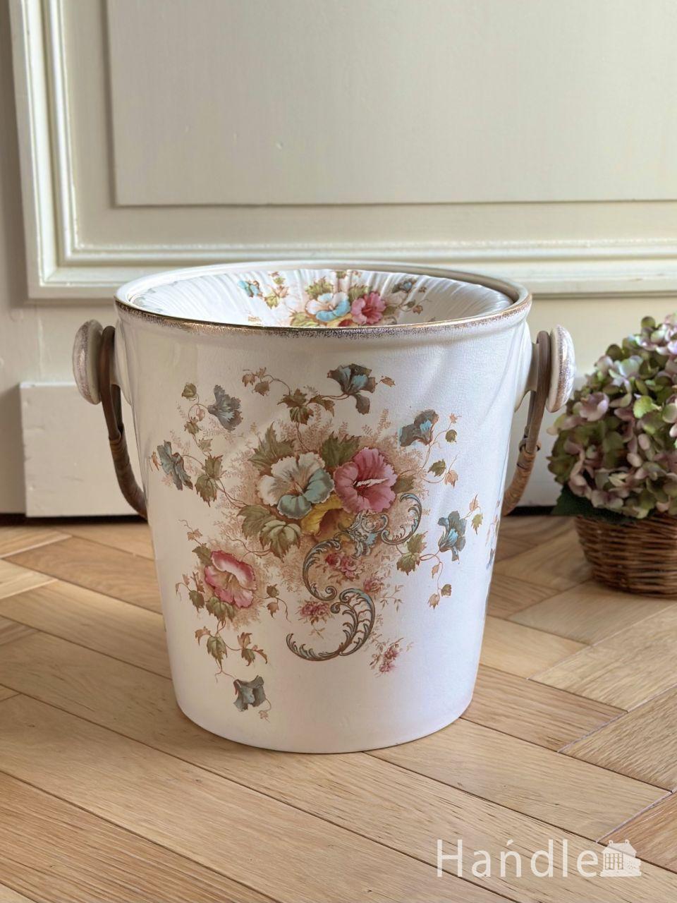 アンティ―ク　ボーンチャイナ　スロップバケツ (m-9685-z)