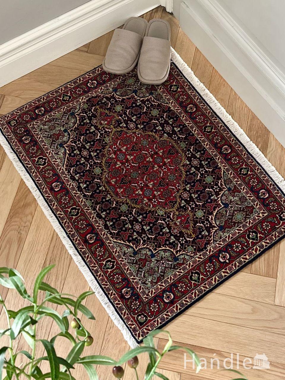 マヒデザインの希少なビンテージペルシャ絨毯、タブリーズTabrizマラランのカーペット (m-9936-z)