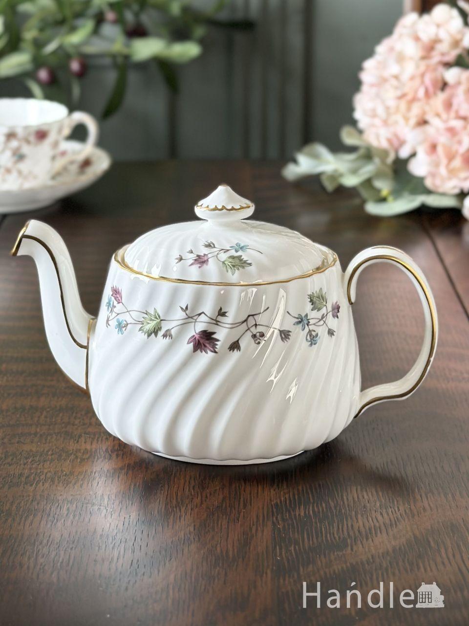 ミントンの美しいアンティークポット、ドライデン（DRYDEN）シリーズのティーポット