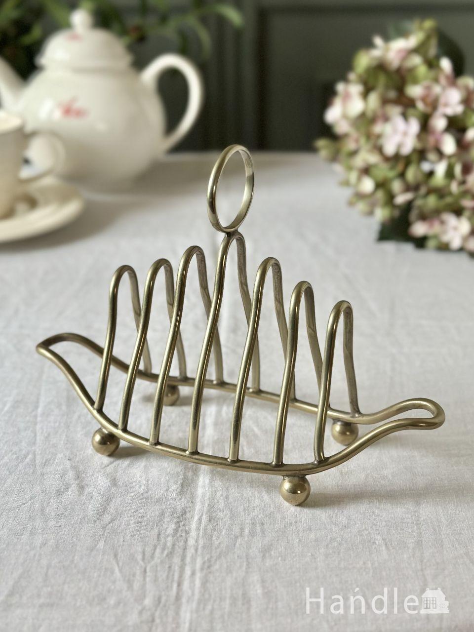 英国アンティークのシルバー食器、朝食に欠かせないトーストスタンド