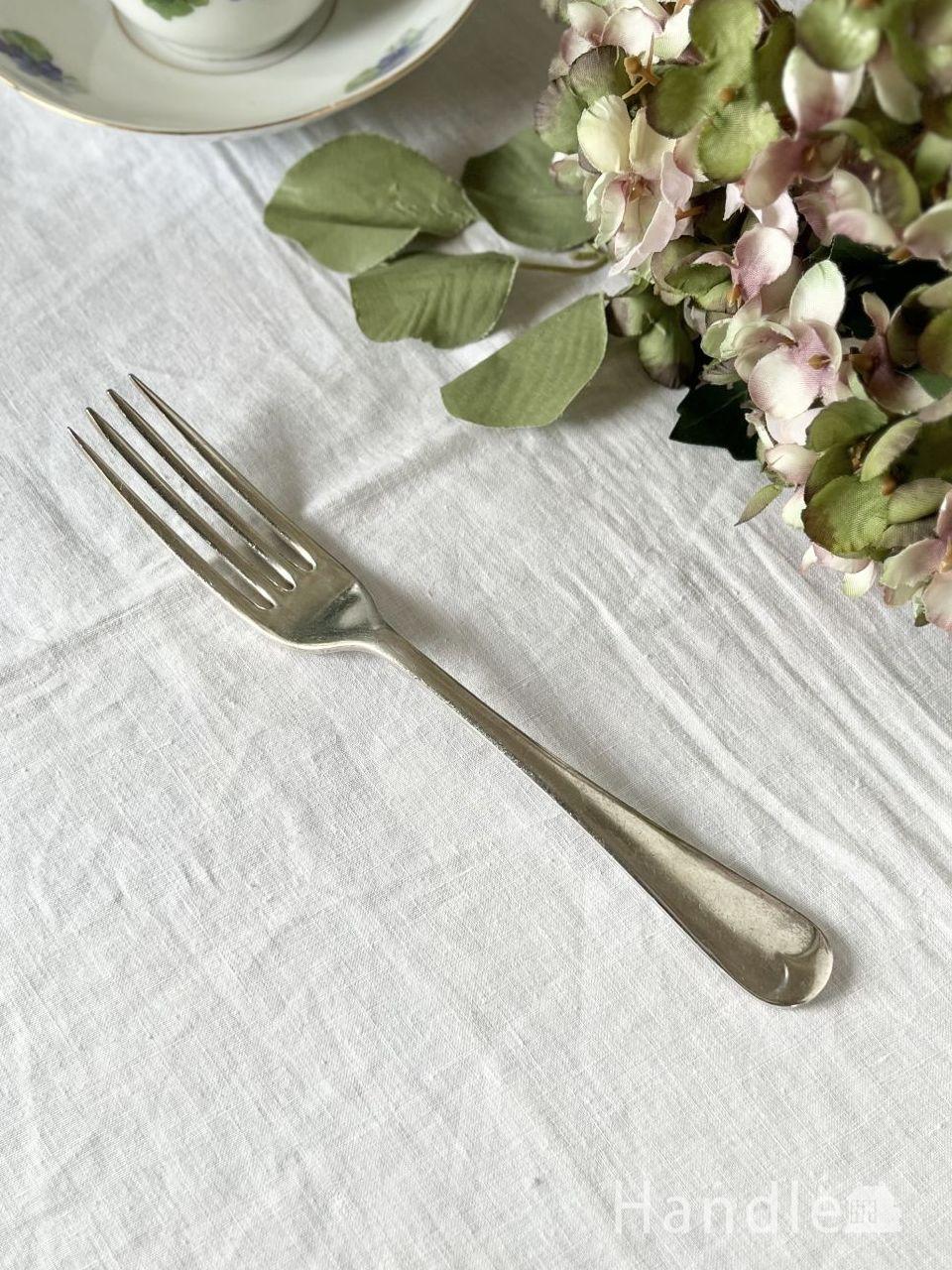 英国ウォーカー＆ホールの最高級フォーク、シルバープレートのアンティークフォーク (m-9983-z)