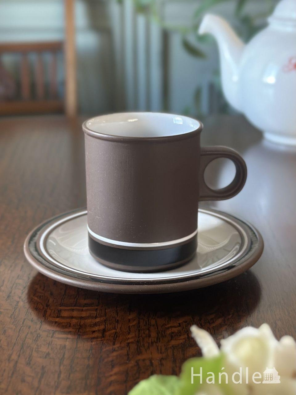 ホーンジー（HORNSEA)のおしゃれな食器、コントラスト（Contrast）のカップ＆ソーサー (k-6163-z)