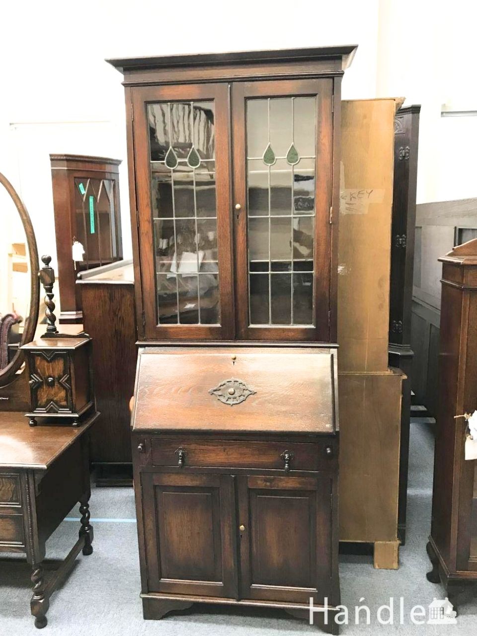 アンティーク　ビューローブックケース (i-238-f)