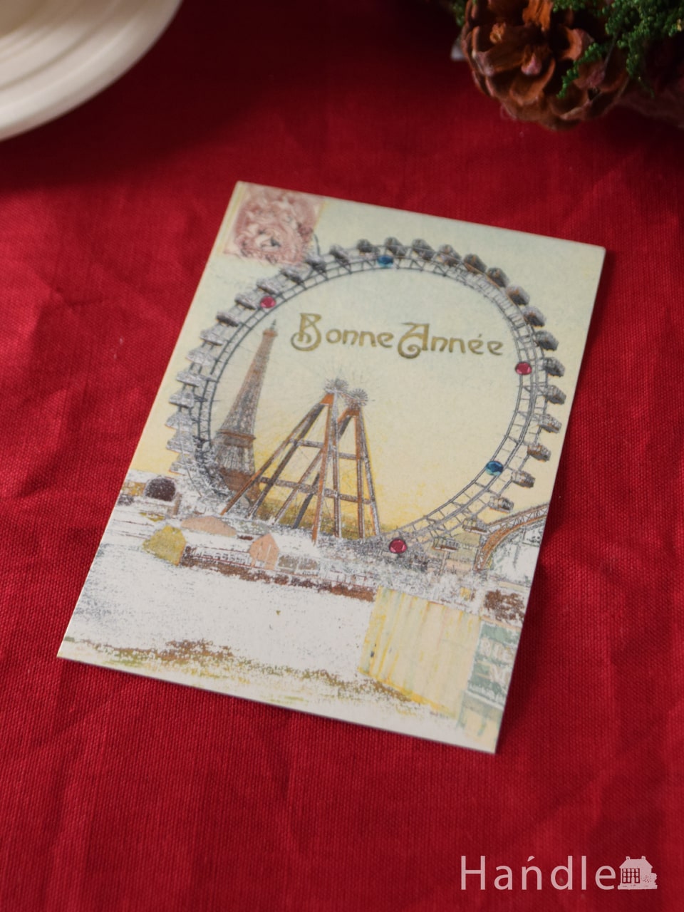 カバリーニ社のクリスマス限定ポストカード（Bonne annee） (cm-203)