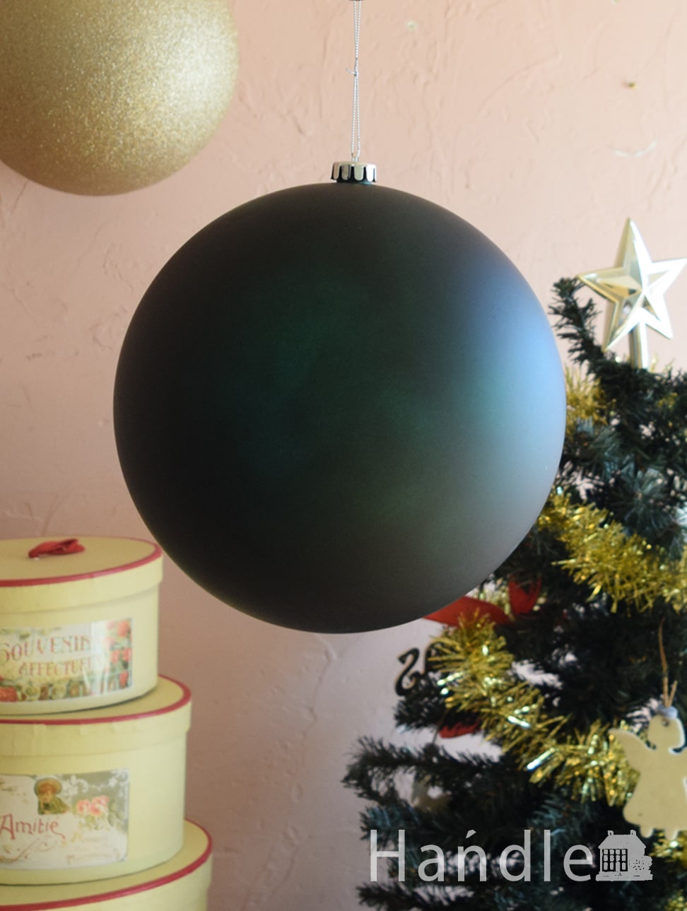 クリスマスのお部屋をおしゃれに彩る、オーナメントバルーン（GR) (cm-223)
