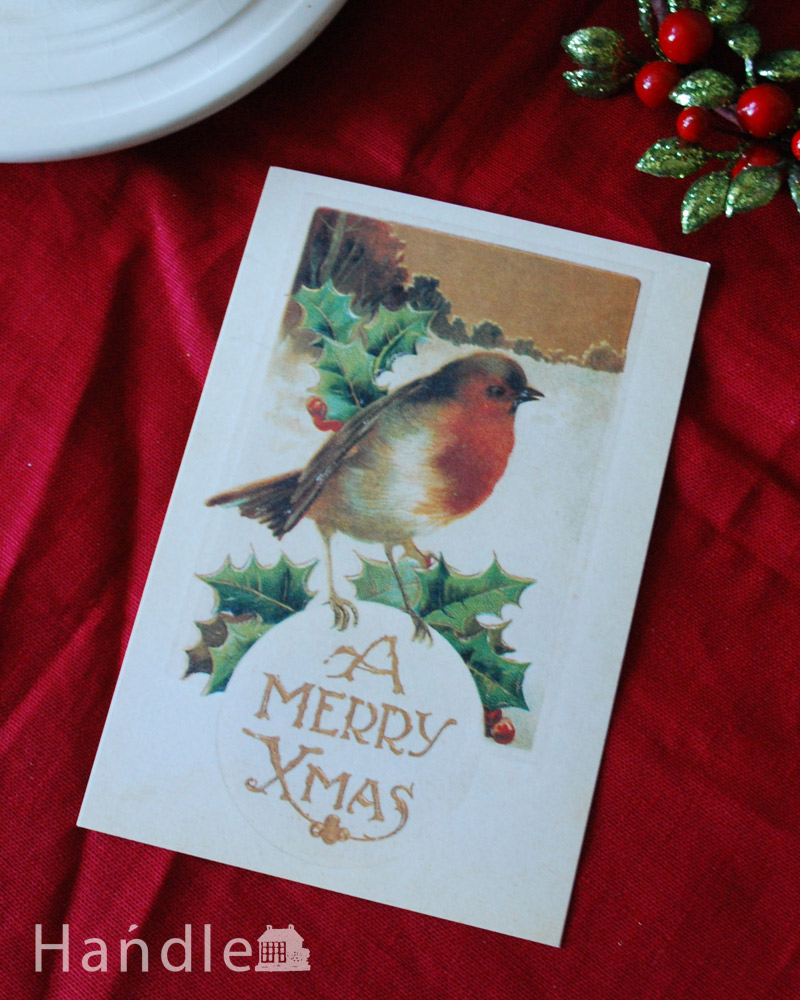カバリーニ社のクリスマス限定ポストカード（Ａ MERRY XMAS） (cm-58)