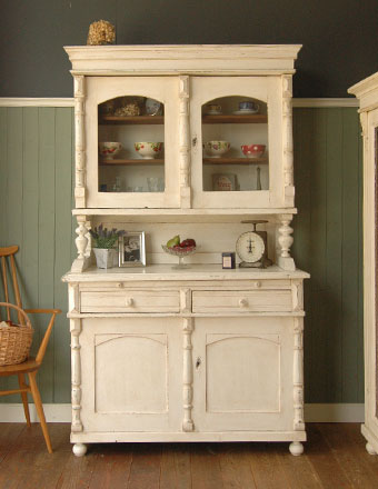 アンティーク カップボード (d-811-f)