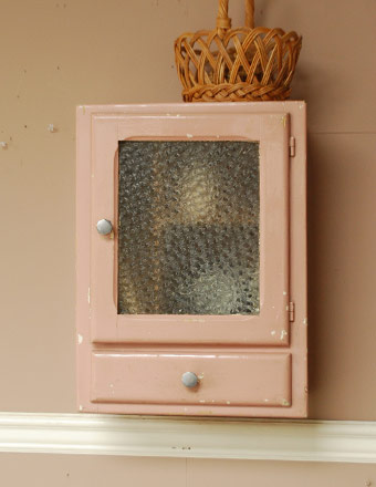 アンティーク スモール キャビネット (d-434)