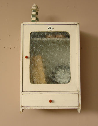 アンティーク スモール キャビネット (d-436)