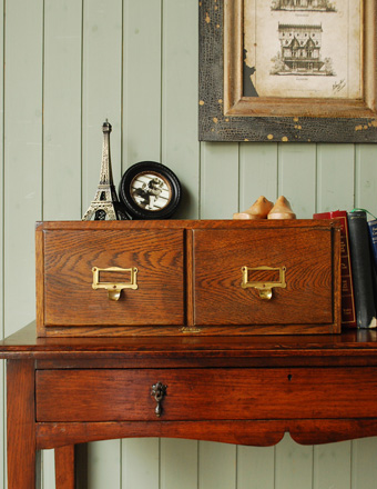 アンティーク ファイリングボックス (d-437)