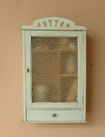 アンティーク スモール キャビネット (d-493)