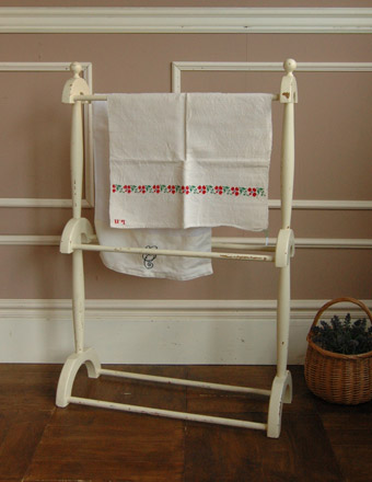 アンティーク タオルハンガー（ホワイト） (d-617)