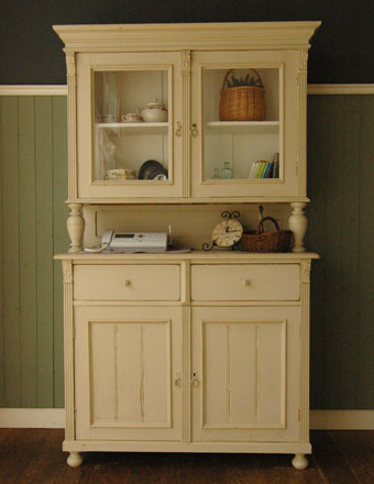 アンティーク カップボード (d-636)