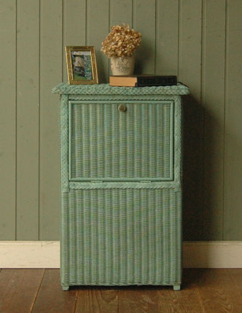 1940年代のアンティーク ボックス （グリーン） (d-721-f)