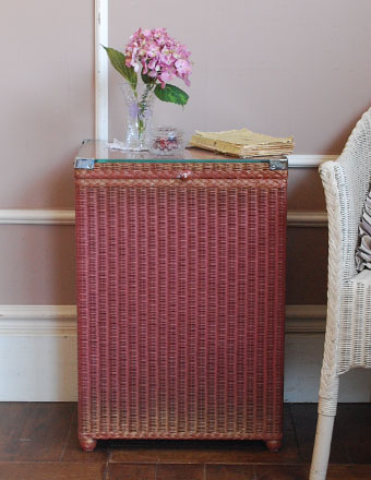 1940年代のアンティーク ロイドルームボックス （ピンク） (d-826-f)