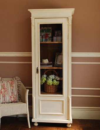 1930年代のアンティーク ガラス キャビネット (d-856-f)