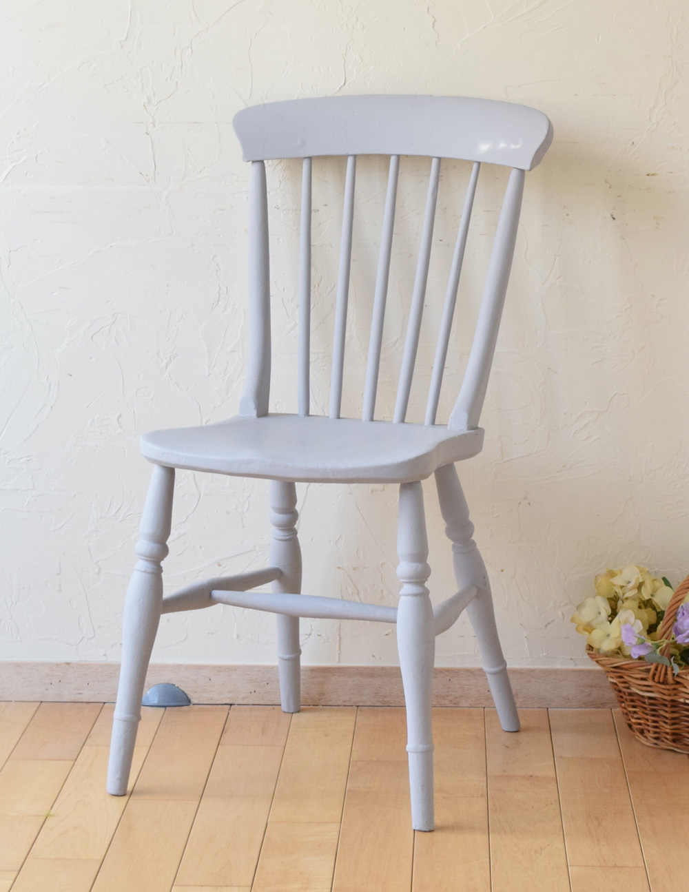 アンティークのキッチンチェア、憧れの可愛いペイントチェア(d-877-c)｜アンティークチェア・椅子