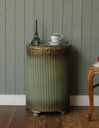 1930年代のアンティーク ロイドルームボックス （グリーン） (d-906-f)