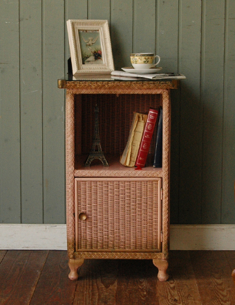 1940年代のアンティーク ロイドルームチェスト （ピンク） (d-908-f)