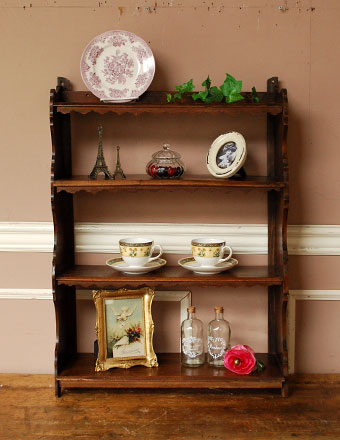 1930年代のアンティーク シェルフ (d-937-f)
