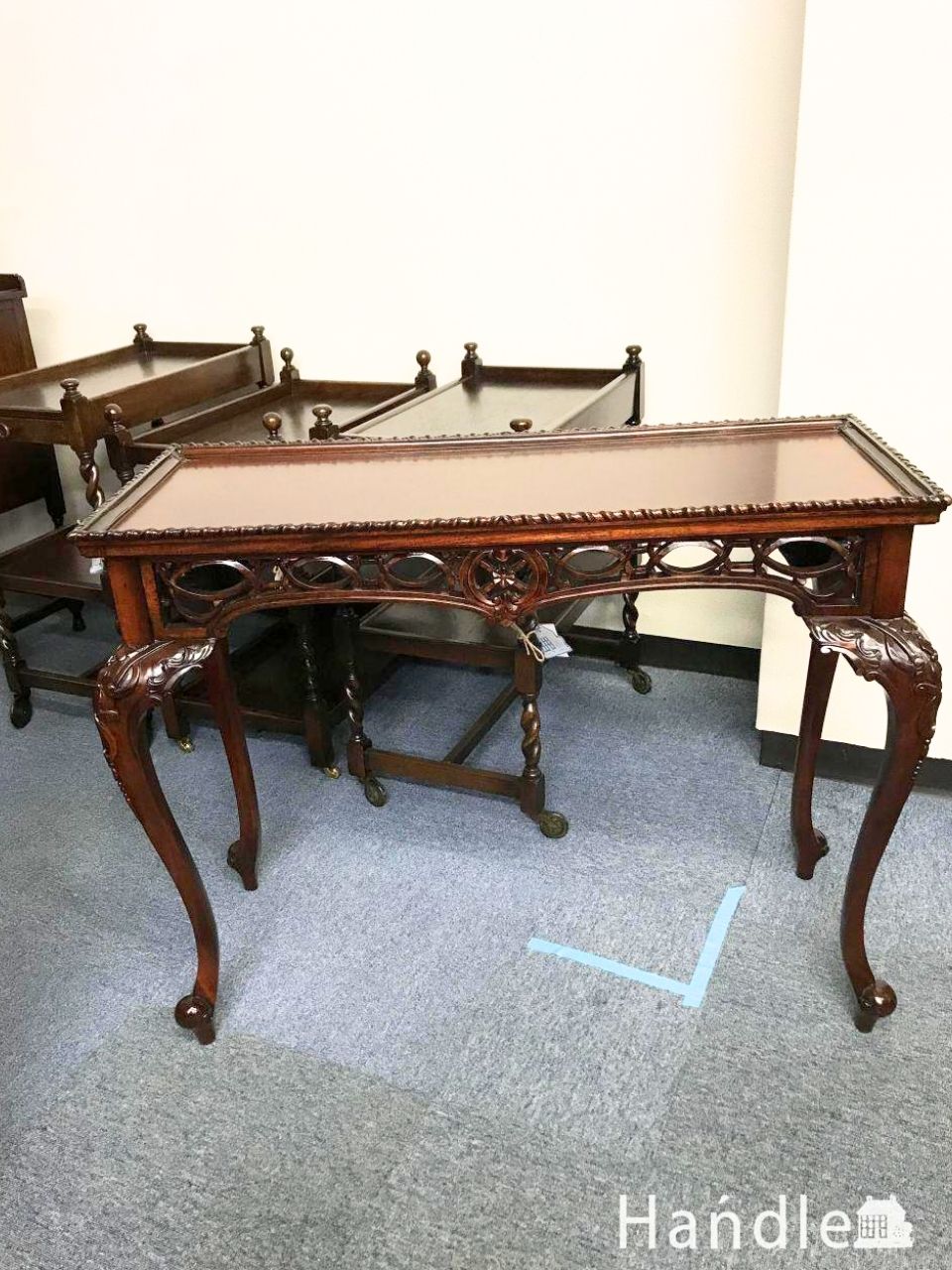 アンティ―ク　サイドテーブル (i-233-f)