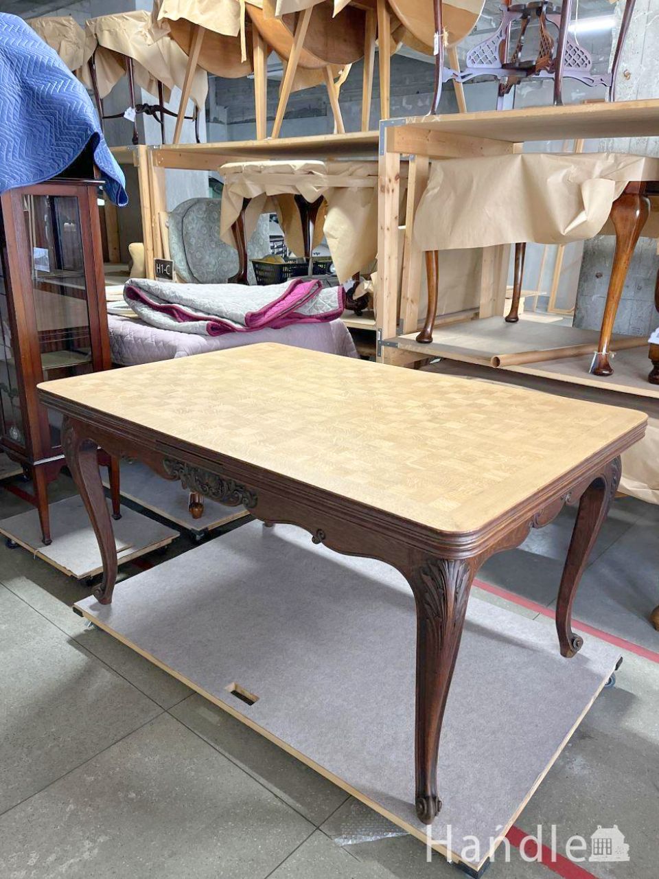 アンティーク　ドローリーフテーブル (j-3657-f)