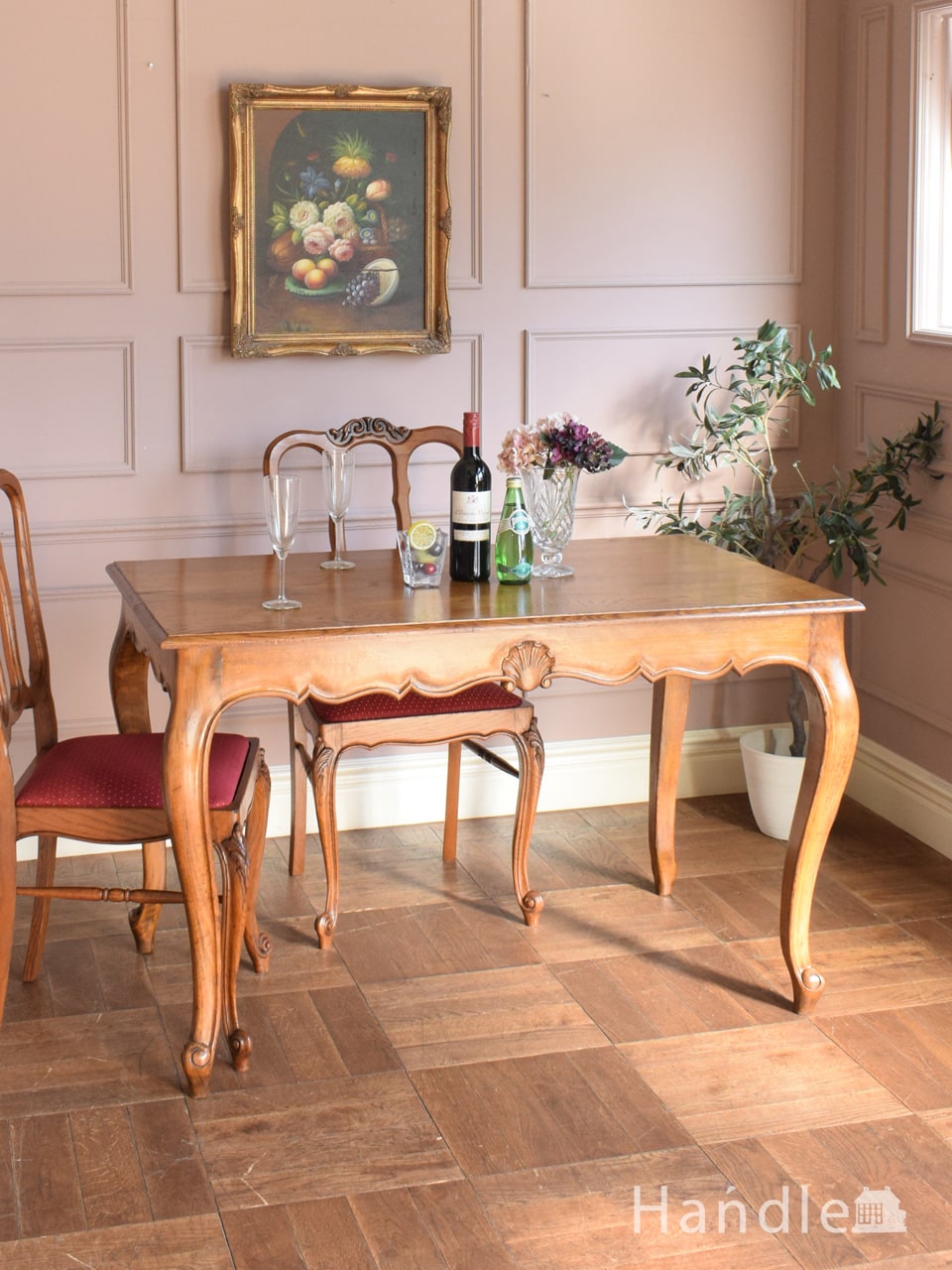 アンティーク　ダイニングテーブル (j-3659-f)