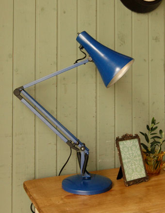 1970年代のアンティーク デスク ランプ （アングルポイズ・ブルー） (e-312-z)