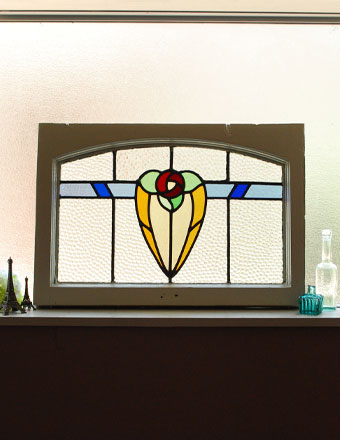 1940年代のアンティーク ステンドグラス (g-620)