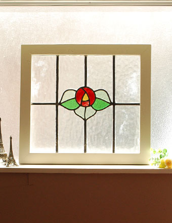 1940年代のアンティーク ステンドグラス (g-785)