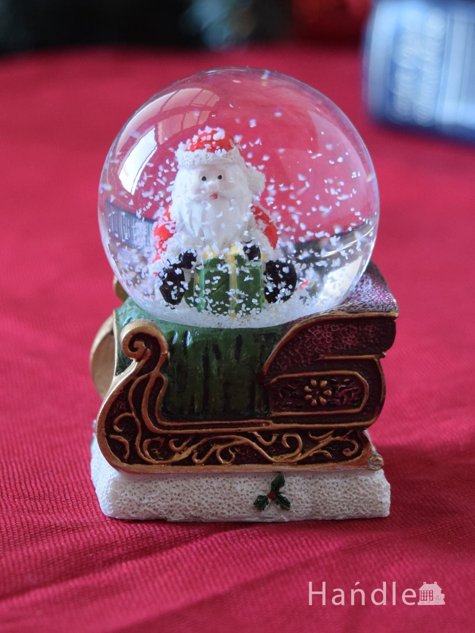 クリスマス気分を盛り上げてくれる小さなスノードーム（サンタ） (cm-281)
