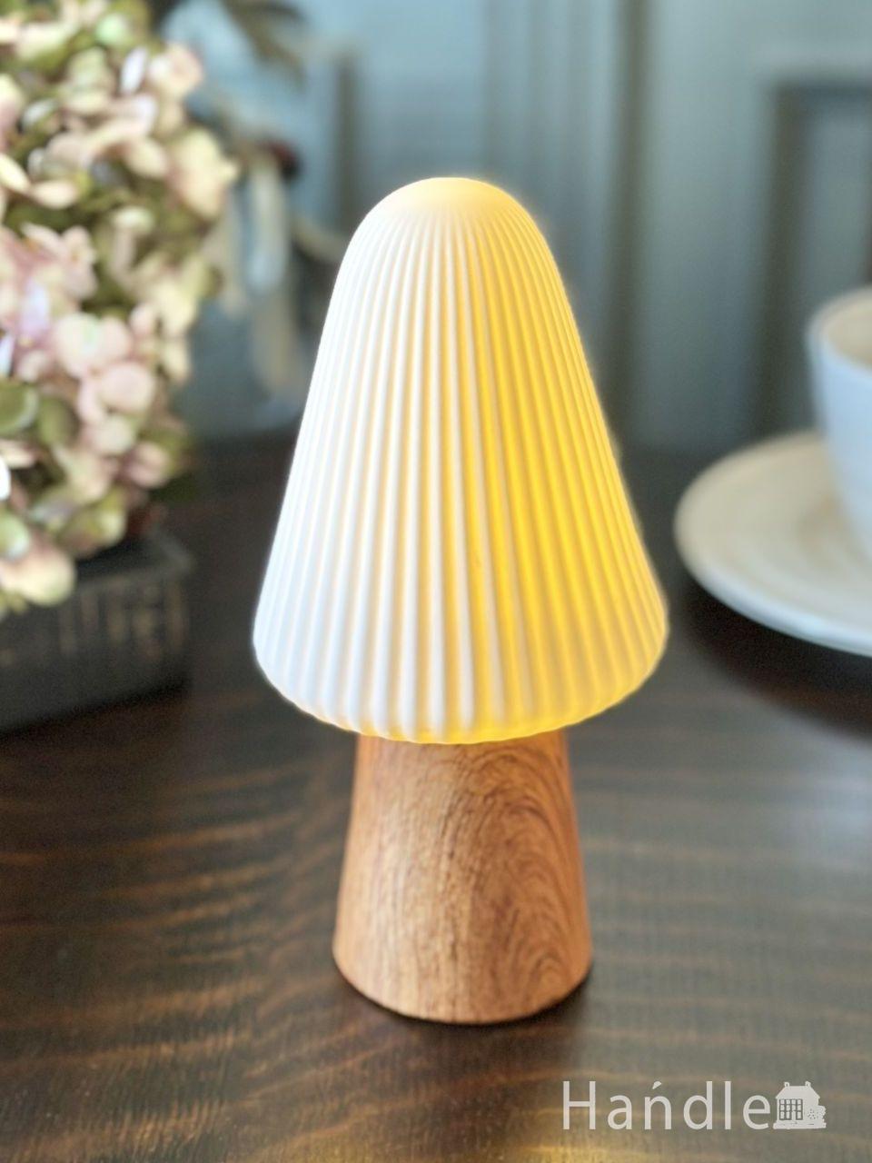 可愛いキノコの形の可愛いミニランタン照明、北欧スタイルのLEDセラミックライト (n22-303)